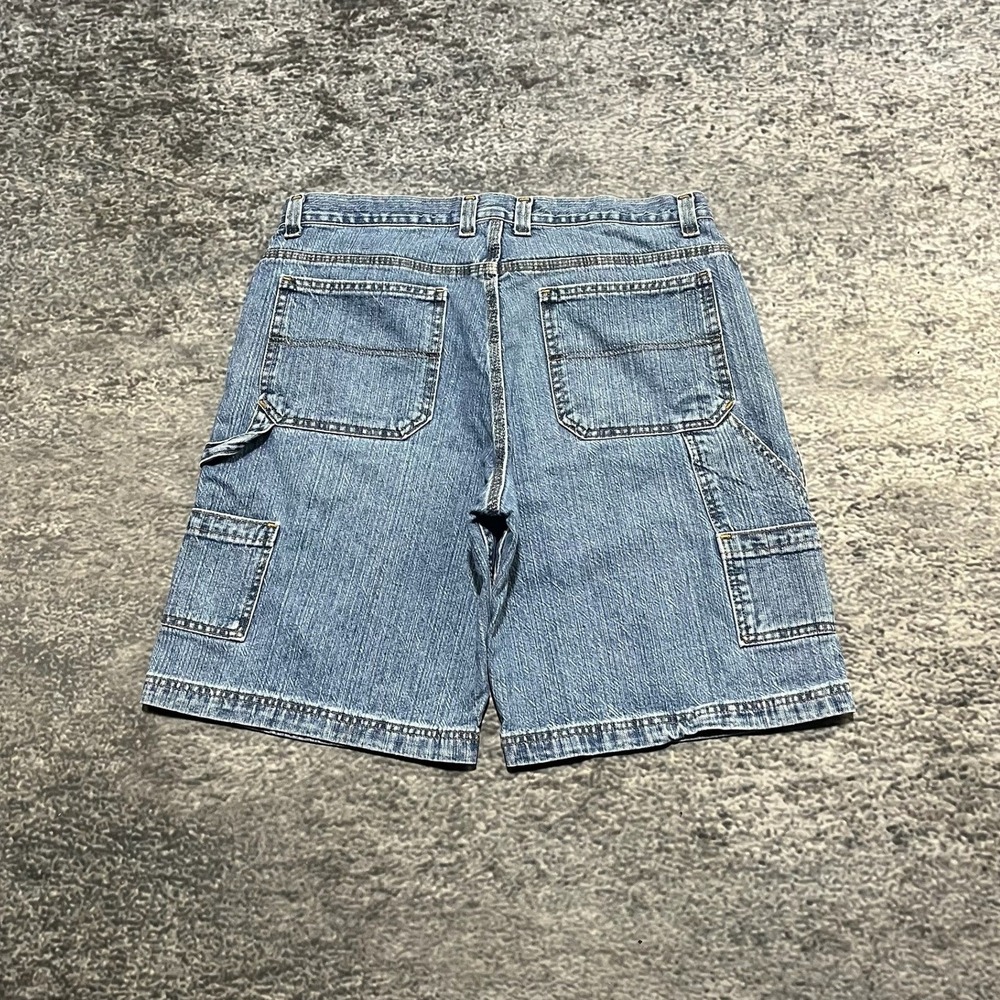 Vintage Faded Glory Carpenter Shorts Denim Mens 36 Blue Baggy Skater Y2K Jorts